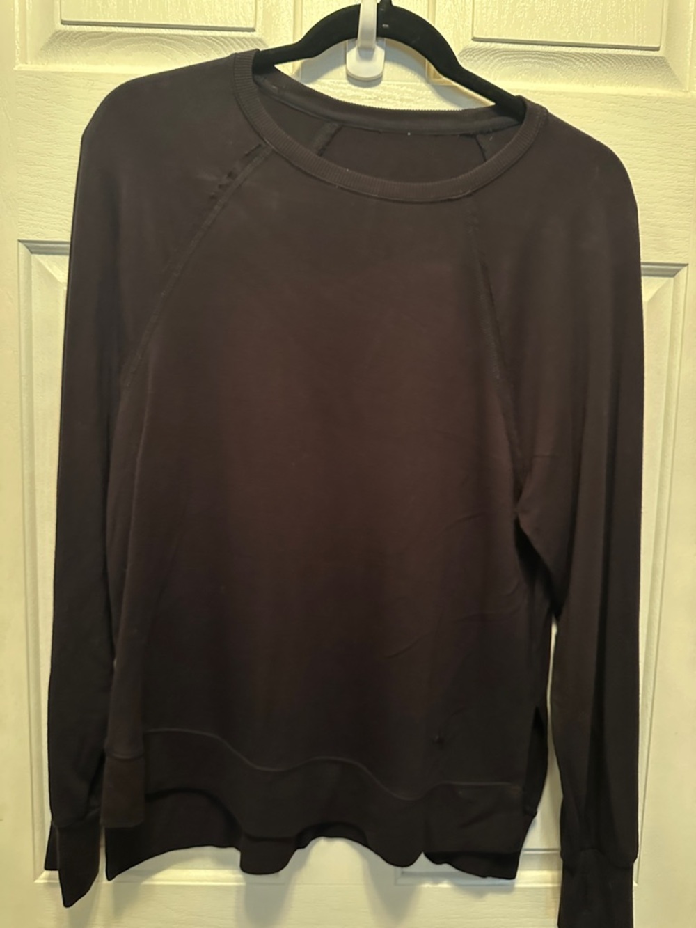 JoyLab Long Sleeve Tee - Black Side Slits Boxy Dolman Sleeves Wardrobe Basic